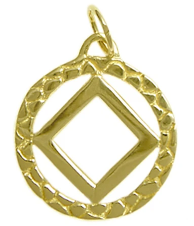 14k Gold, NA Nugget Style Pendant, Medium Size