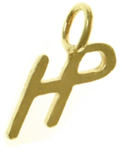 14k Gold, Sayings Pendant, Initials "HP", Higher Powered