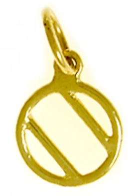 Over Eaters Anonymous (OA) Symbol Pendant, 14k Gold