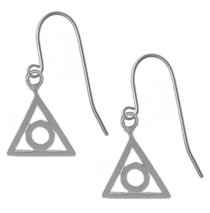 Sterling Silver Earrings, Al Anon Family Recovery Symbol - Click Image to Close