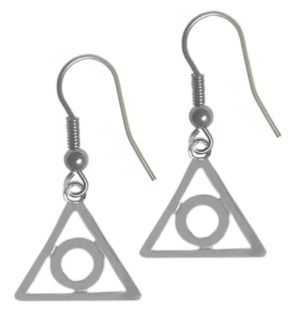 Sterling Silver Earrings, Al Anon Family Recovery Symbol