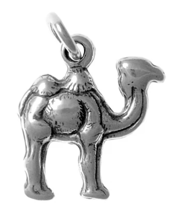 Sterling Silver Pendant, Adorable 3D Camel