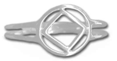 Sterling Silver Open NA Symbol Ring
