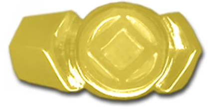 14k Gold, NA Symbol Ring