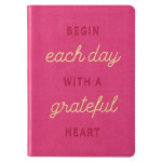 Grateful Heart Pink Faux Leather Classic Journal