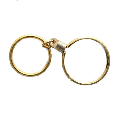 Key Chain Medallion Holder Gold