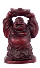 Polyresin Feng Shui Buddha Figurine - Standing with Basket
