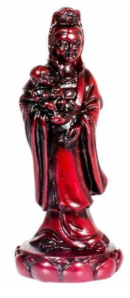 Resin Kwan Yin with Baby Figurine
