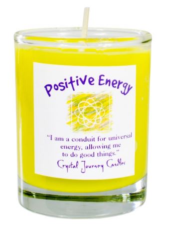 Soy Herbal Filled Votive Candle - Positive Energy