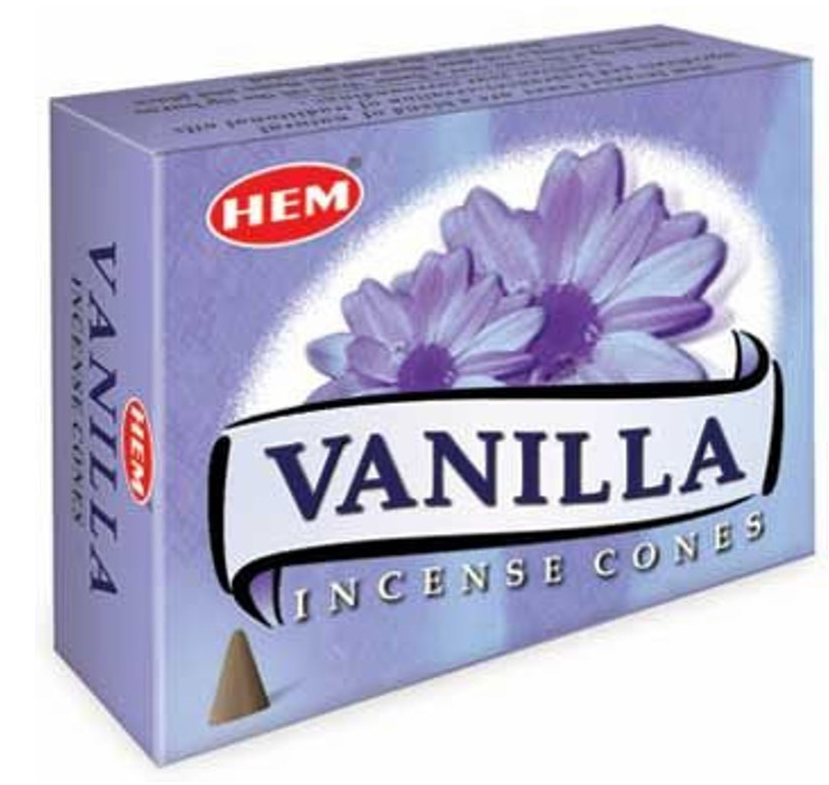 Hem Cone Incense - Vanilla - Click Image to Close