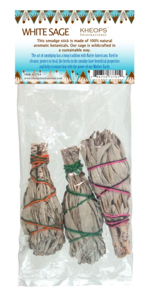 White Sage Mini Smudge Stick (Pack of 3)