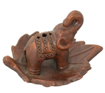 Ceramic Incense Holder - Elephant Terra Cotta