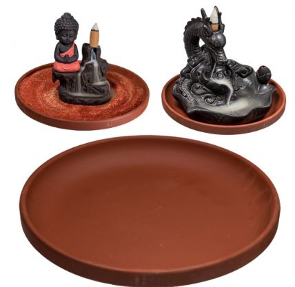 Ceramic Plate for Backflow Incense Burners