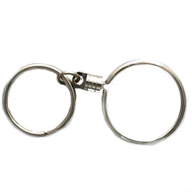 Key Chain Medallion Holder Silver