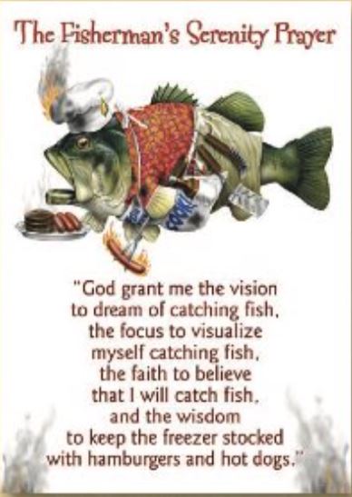 The Fisherman's Serenity Prayer Magnet - Click Image to Close