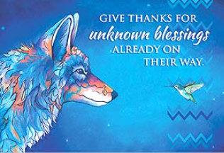 Give Thanks for Unknown Blessings Rectangular Magnet