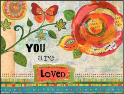 You Are Loved Floral Card