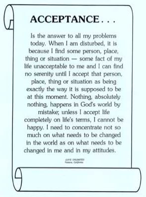 Acceptance Laminated Poster - Click Image to Close