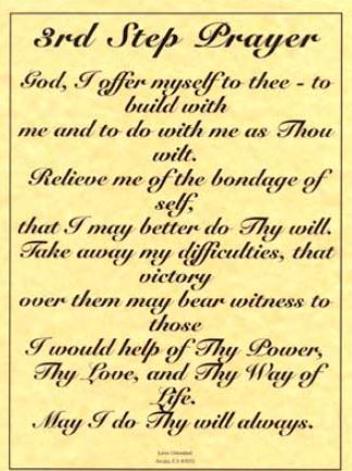 Third Step Prayer Laminated Poster