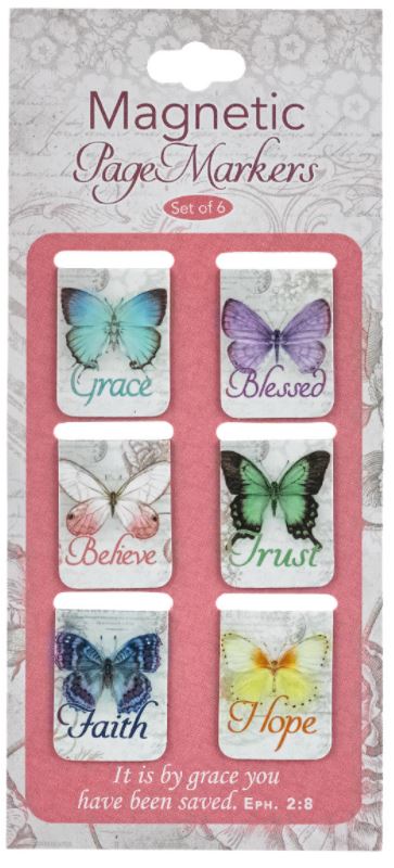 Butterfly Blessings Magnetic Bookmarks
