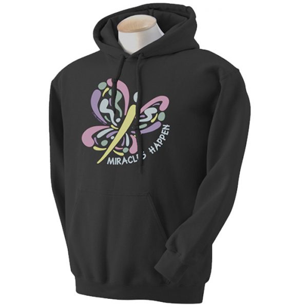 Miracles Happen - BLACK Hoodie - Click Image to Close