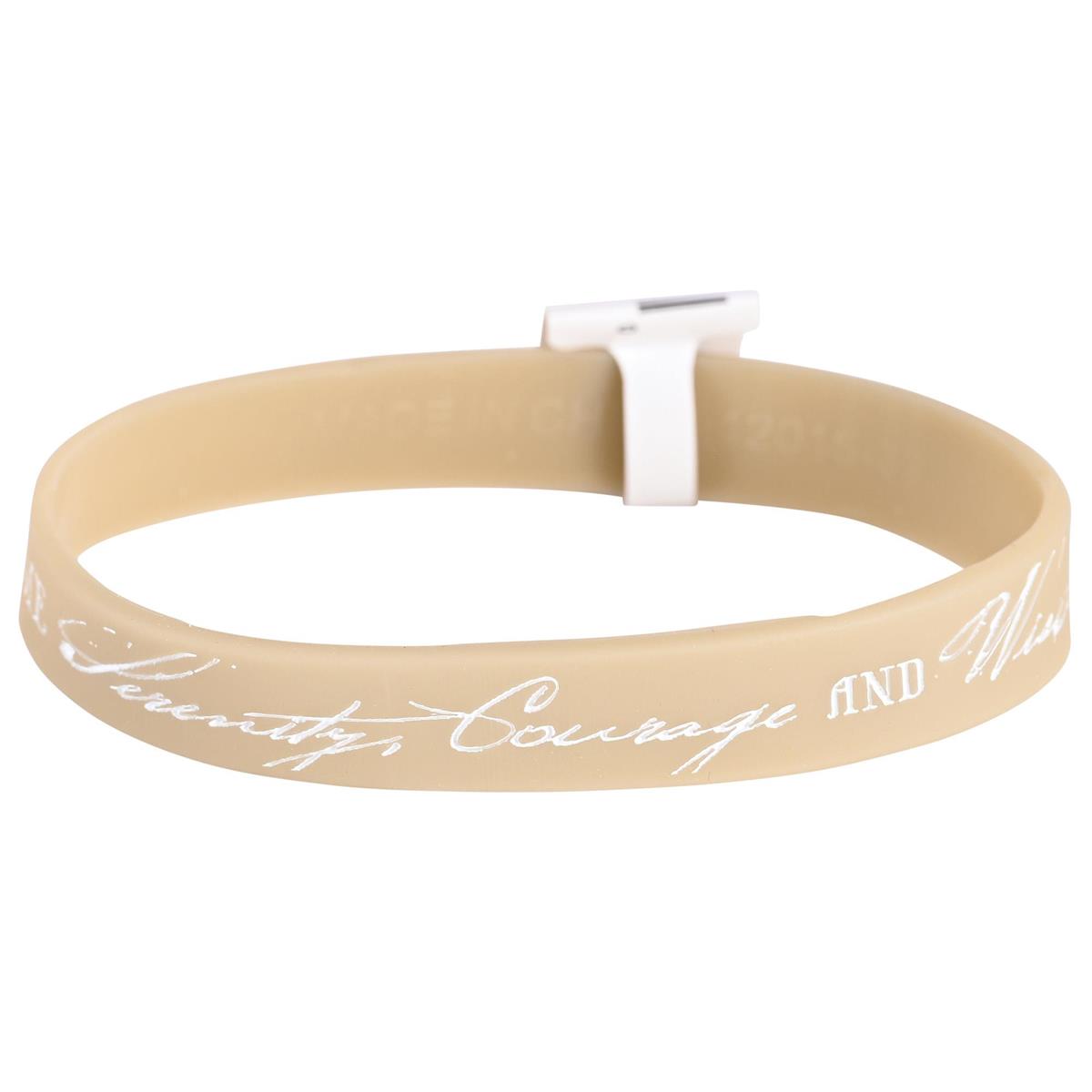 Serenity, Courage & Wisdom Silicone Bracelet