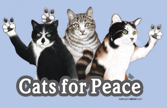 Cats for Peace Rectangular Magnet
