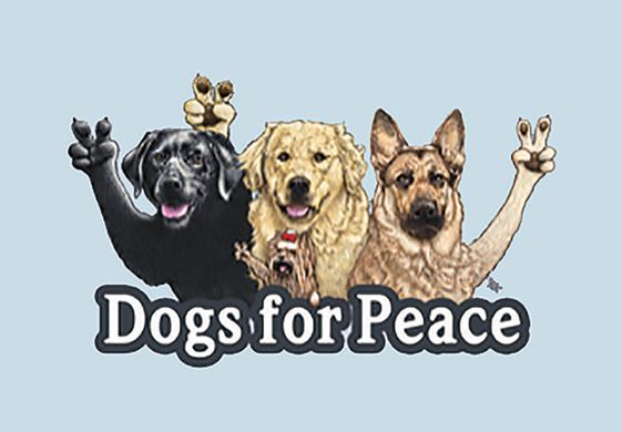Dogs for Peace Rectangular Magnet