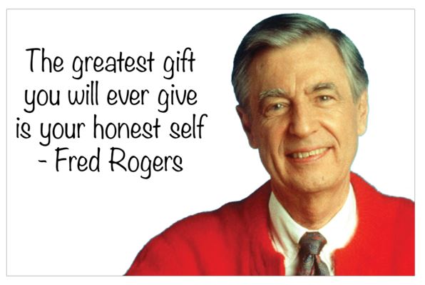 Mr. Rogers' Advice Rectangular Magnet - Click Image to Close