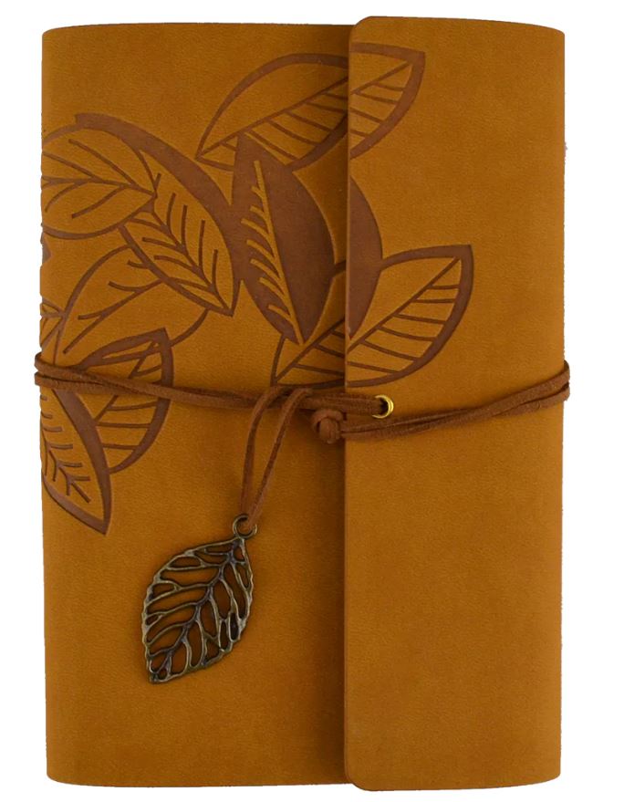 Brown Leaf Bound Journal