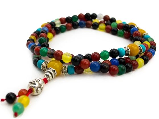 Prayer Mala Bracelet - Multi Colored
