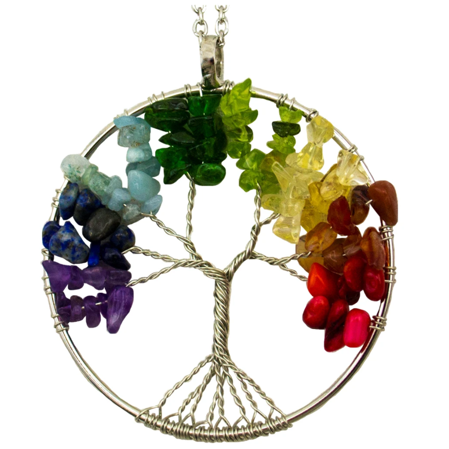 Tree of Life Semi-Precious Stones Necklace