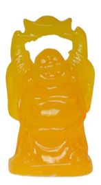 Colorful Resin Buddha Miniature - Yellow