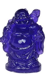 Colorful Resin Buddha Miniature - Purple