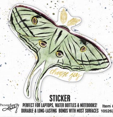 Choose Joy Luna Moth Sticker