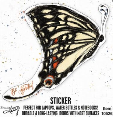 Be Spirited Butterfly Sticker - Click Image to Close