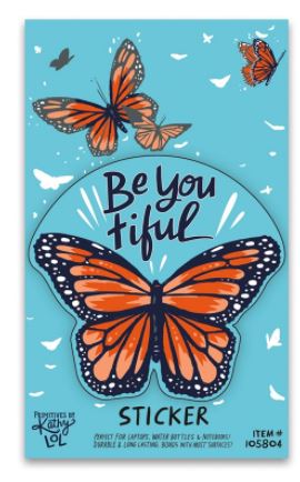 Be You-tiful Monarch Butterfly Sticker