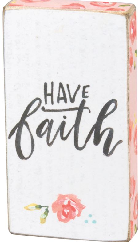 Have Faith Block Magnet - Click Image to Close