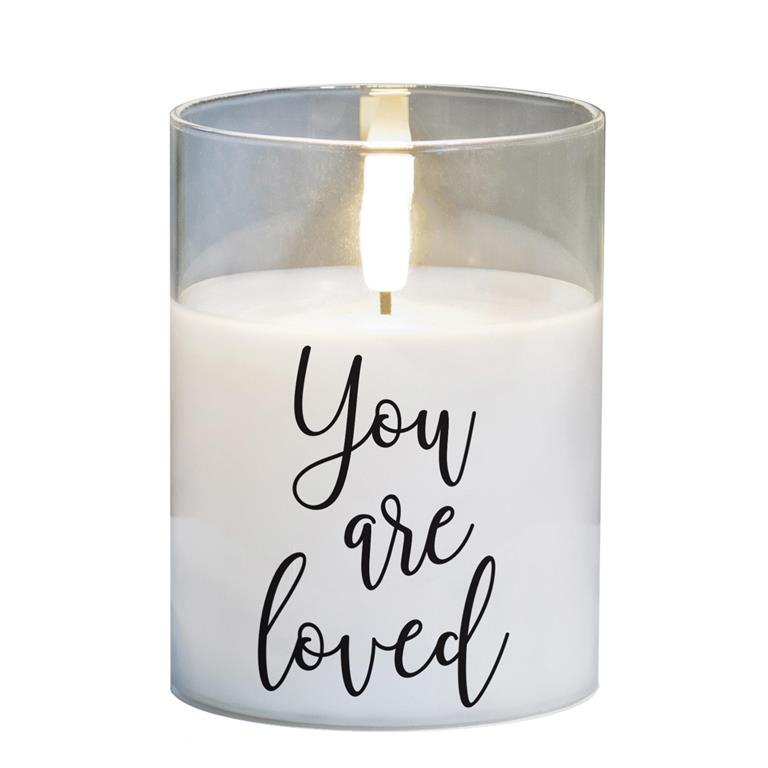 You Are Loved LED Candle