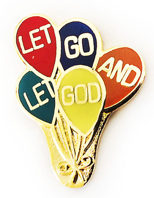 Let Go Let God Balloons Pin