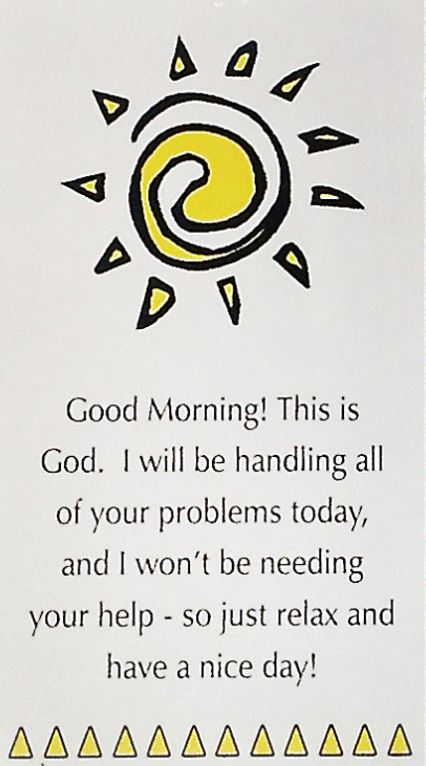 Good Morning This is God Rectangular Magnet - Click Image to Close