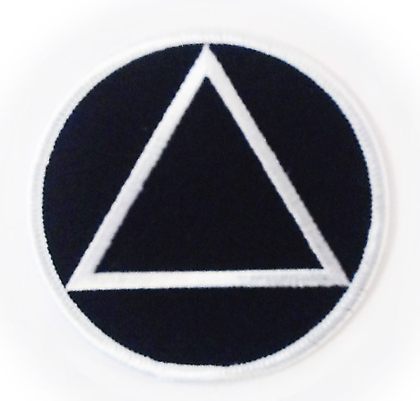 AA Symbol Black and White Patch - Click Image to Close