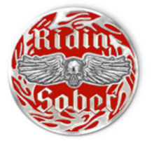 Ridin' Sober Pin - Click Image to Close