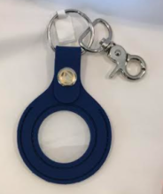 Rubber Riveted AA Symbol Key Fob - Blue - Click Image to Close
