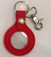 Rubber Riveted AA Symbol Key Fob - Red