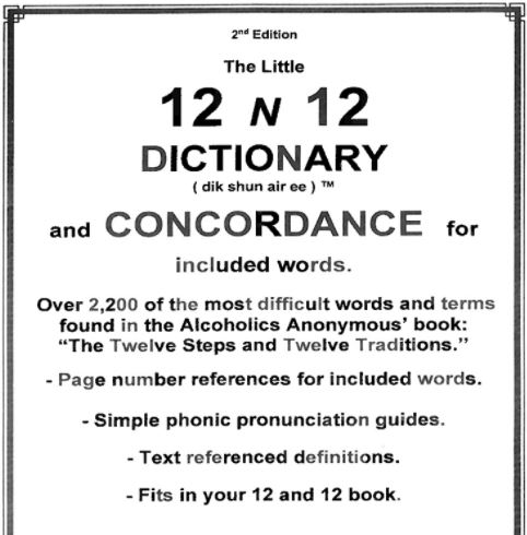 12 & 12 Dictionary
