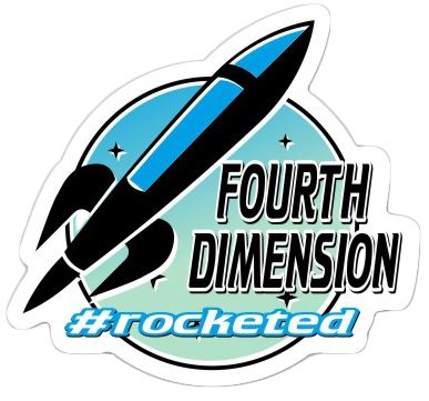 #Rocketed Fourth Dimension Bumper Sticker
