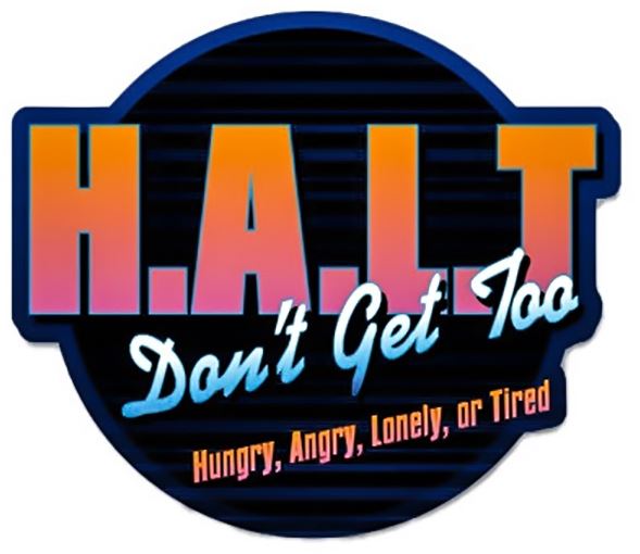 H.A.L.T. Bumper Sticker - Click Image to Close