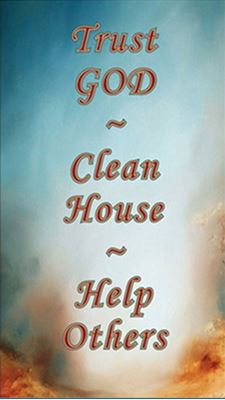 Trust God, Clean House, Help Others Rectangular Magnet - Click Image to Close