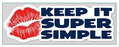 Keep It Super Simple (KISS) Sticker